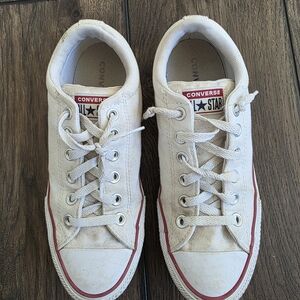 Converse White Canvas Sneakers
